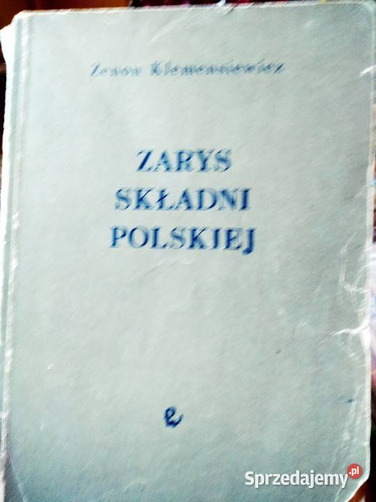 Zarys składni polskiej unikatowe książki Warszawa