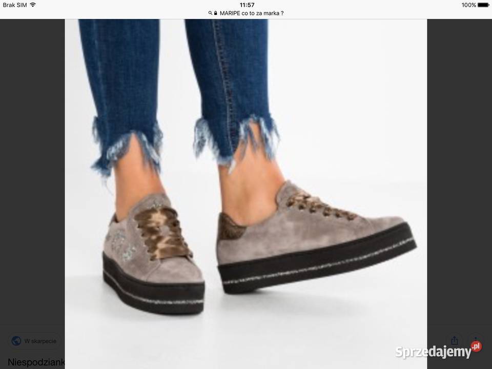 Sneakersy Buty Skórzane Damskie MARIPE 375 Nowe Nowa Sól