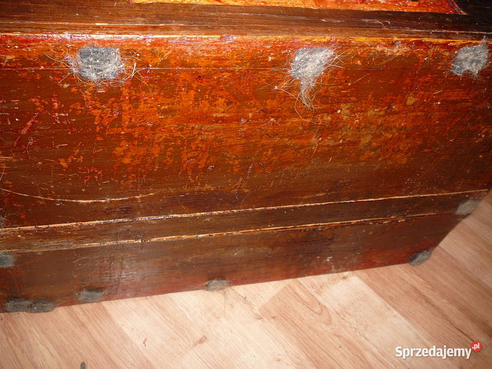 Stara drewniana skrzynia kufer 1897 dolnośląskie Wrocław