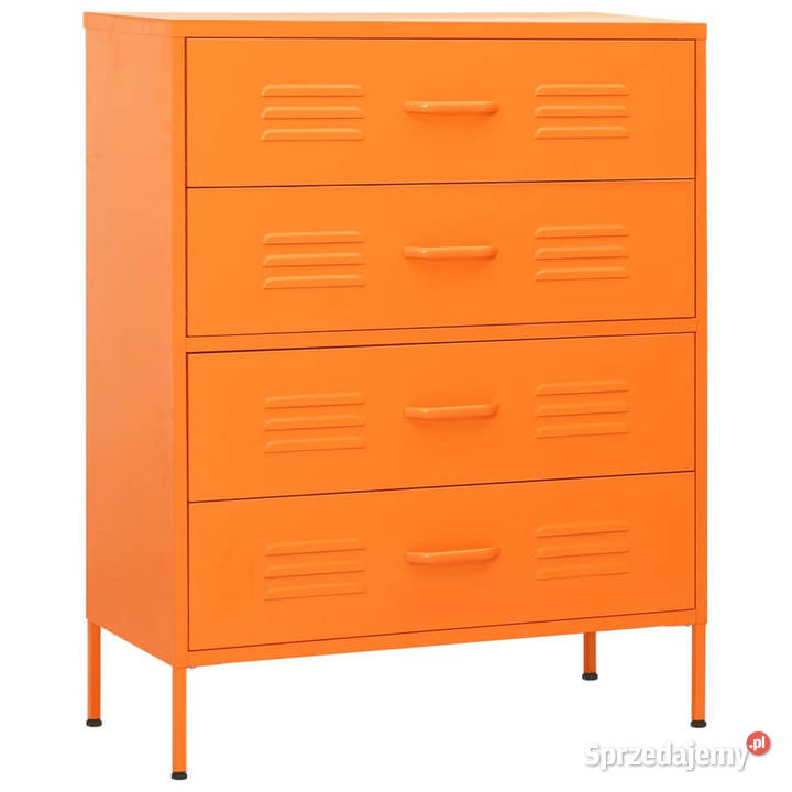 Szafka z szufladami pomarańczowa 80x35x1015 Warszawa