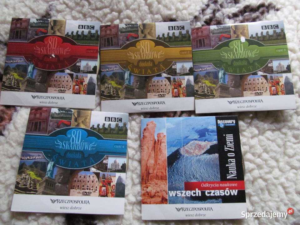 W 80 skarbów dookoła świataDVD części 1234 nauka Lublin