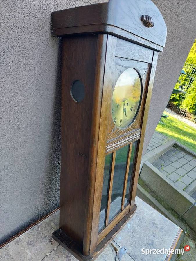 Stary zegar ścienny gabinetowy Junghans 1942r pomorskie Tczew