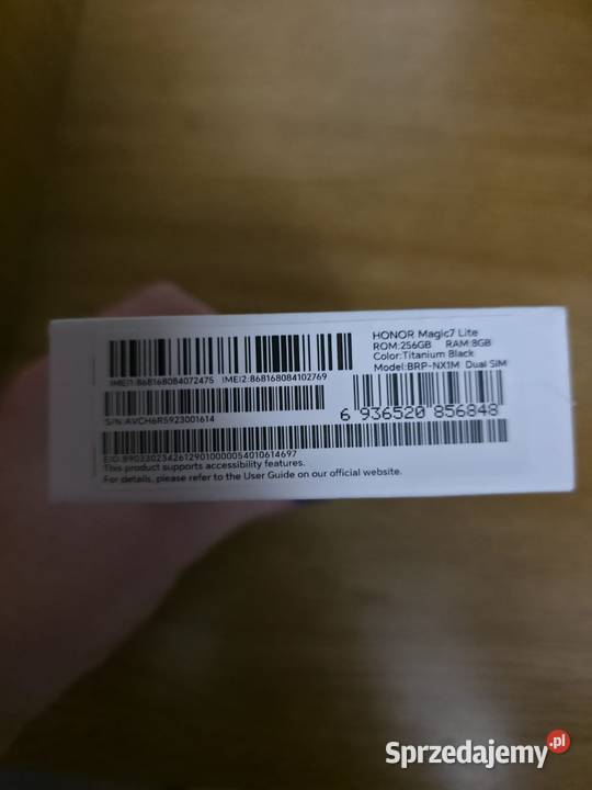 Nowy zaplombowany honor magic 7 lite 8256 Odbiór Pilchowice