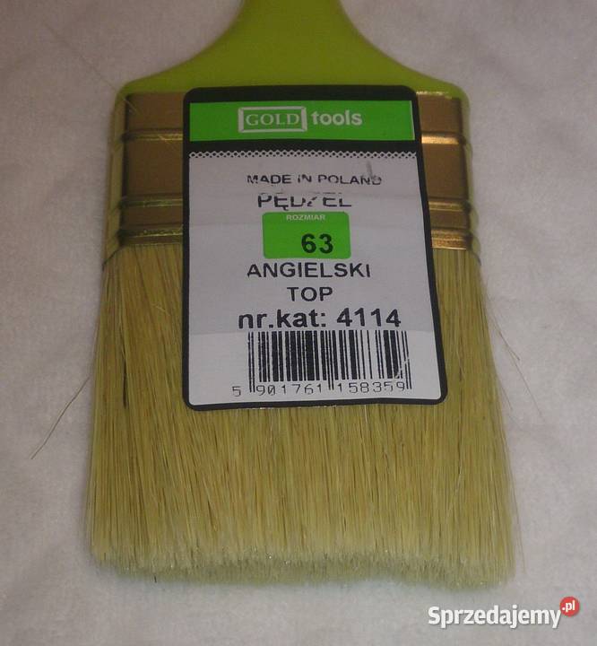 Pędzel angielski 63mm plastikowy trzonek Dom i Ogród Czeladź sprzedam