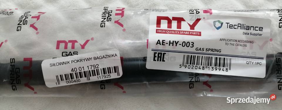 Siłownik sprężyna gazowa tylnej klapy Hyundaia