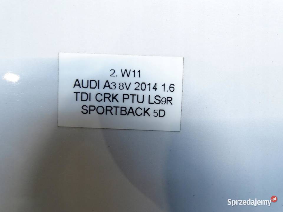 DRZWI PRAWY TYŁ PRAWE TYLNE LS9R AUDI A3 8V 5D sprzedam