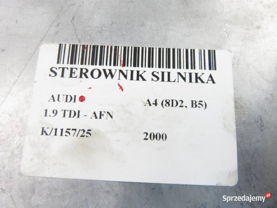 STEROWNIK AUDI A4 8D2 B5 19 TDI 110 AFN