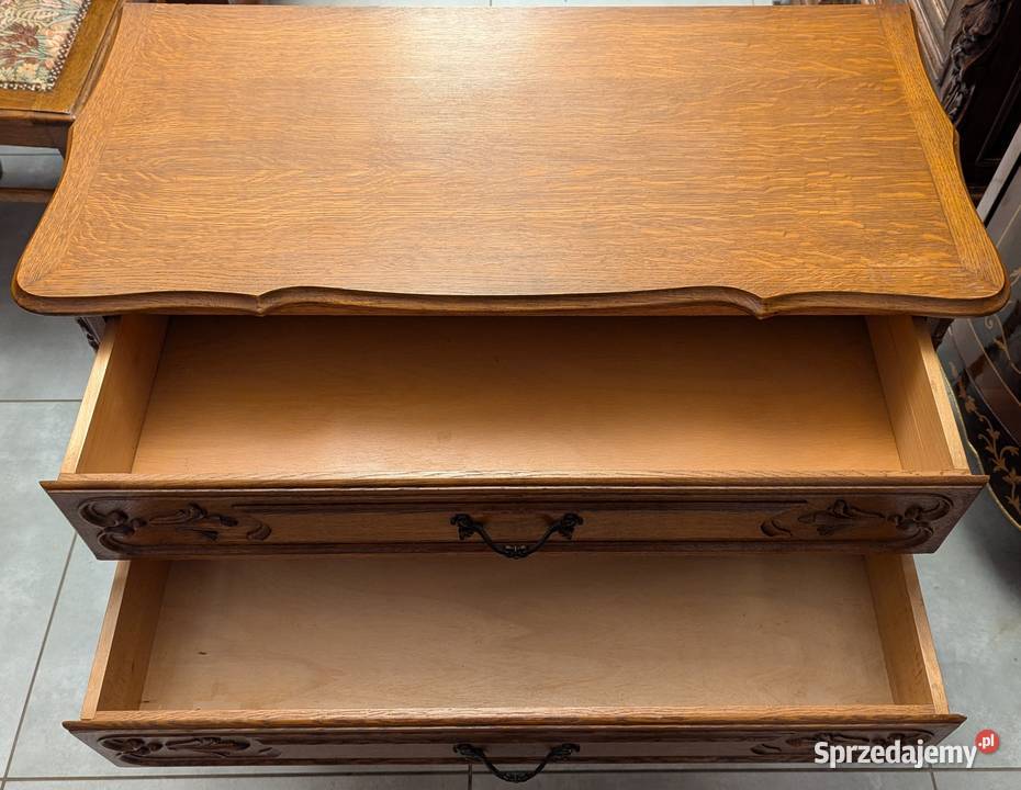 Dębowa komoda ludwikowskasklep Dąbrowa Górnicza