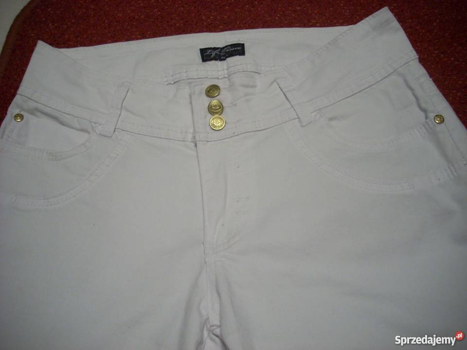 Białe Spodenki Szorty 40 42 Nowy Sącz sprzedam