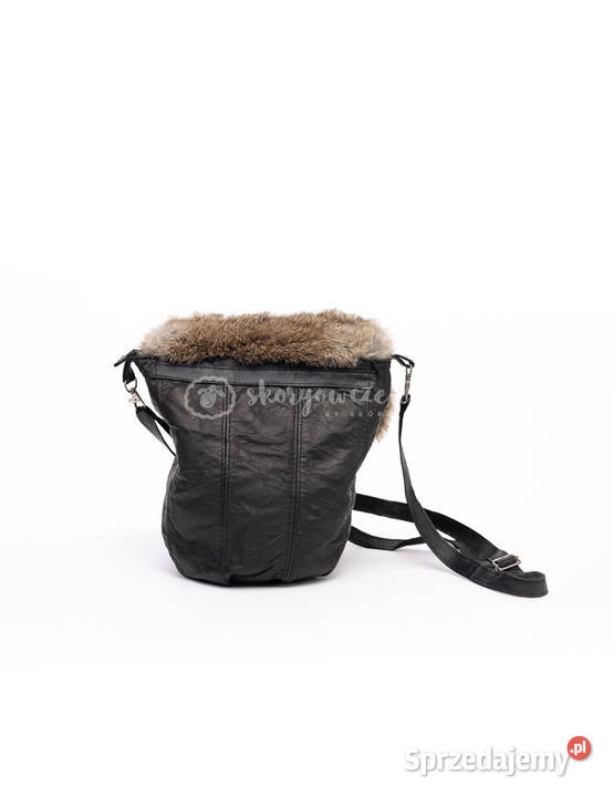 Skórzana torebka futrzana naturalne futro z Szaflary