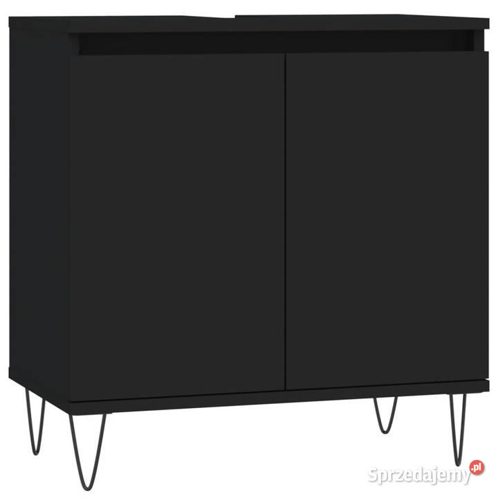 Szafka łazienkowa czarna 58x33x60 materiał mazowieckie Warszawa