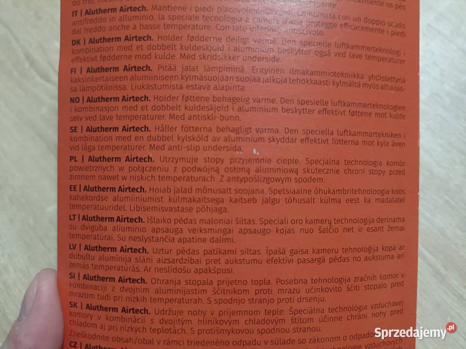 Ciepłe wełniane wkładki do butów Bama Alutherm Akcesoria pomorskie Kwidzyn