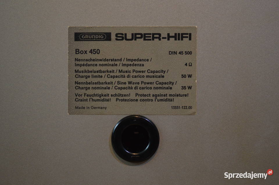 Małe Giganty GRUNDIG Super HiFi Box 450 Klasyka Haczów