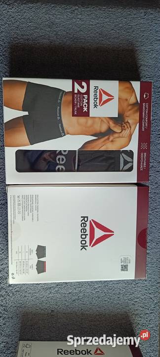 REEBOK bokserki męskie 2pak rozmiar L 9297 95 czarny Bielizna warmińsko-mazurskie