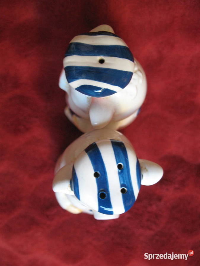 Sól i pieprz Porcelana świnki 11 x 5 x 5 Rzadki Siedlce