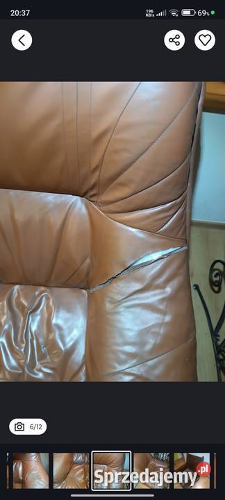 Zestaw wypoczynkowy kanapa 3 osobowa i 2 fotele Markowa