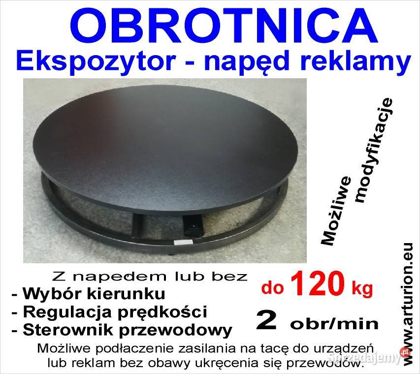 OBROTNICA EKSPOZYTOR KAWALET PODEST OBROTOWY do Sklep Warszawa