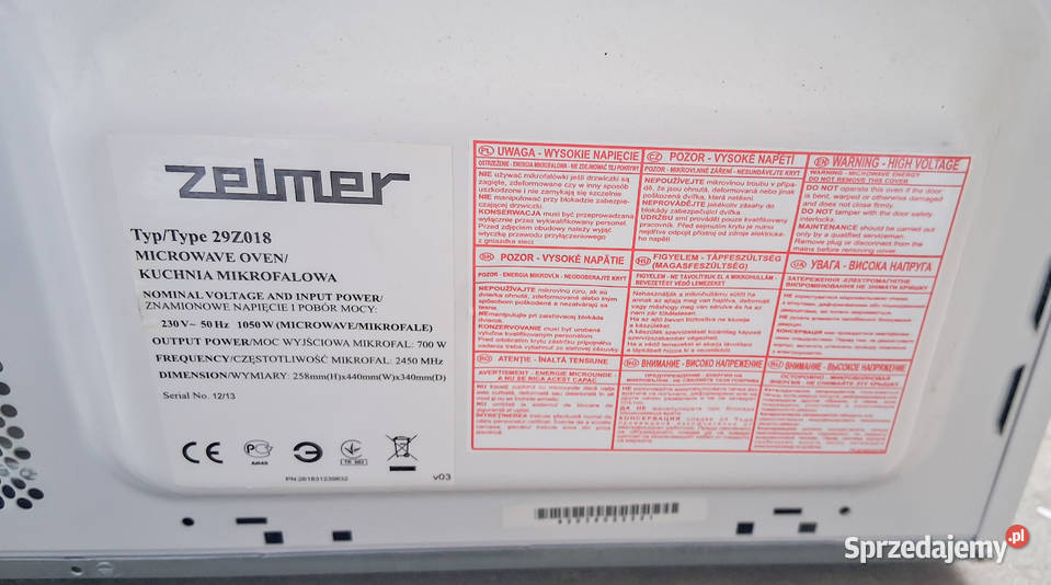 Kuchenka mikrofalowa Zelmer 29Z018 Częstochowa