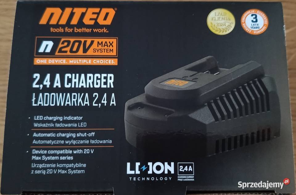 NITEO ładowarka 24 A 20V System NOWA warmińsko-mazurskie Ełk sprzedam