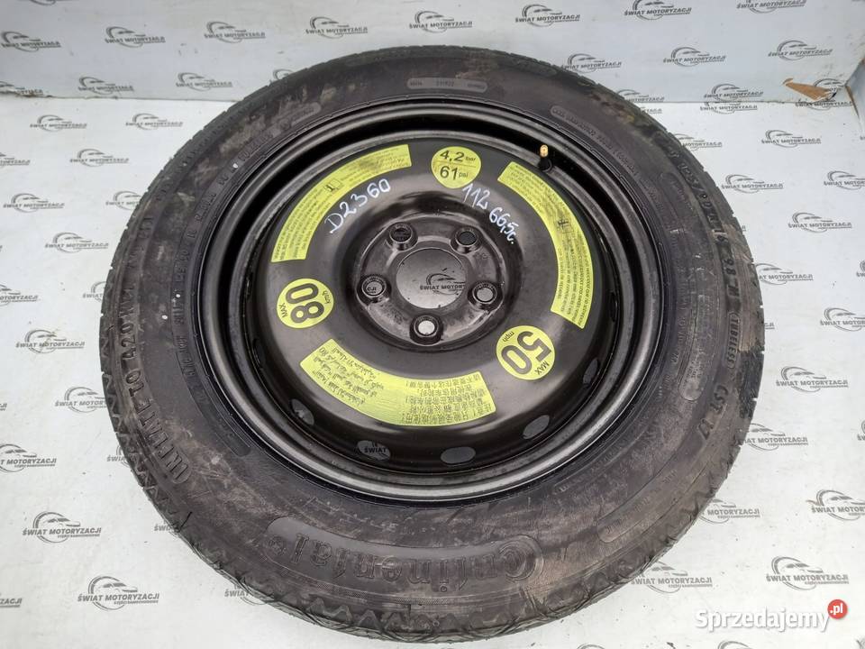 MERCEDES koło dojazdowe 12590 R16 98M 5x112 Koła dojazdowe Kielce sprzedam
