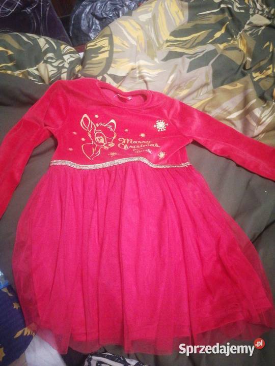 Sprzedam sukienkę na święta dziewczynki 98 wielkopolskie Kopaszyce