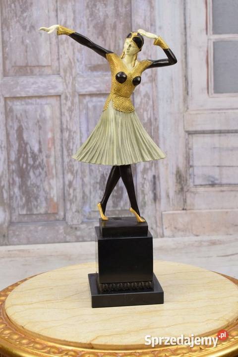 Styl Demetre Chiparus Tancerka Miro Figura z Kraków sprzedam
