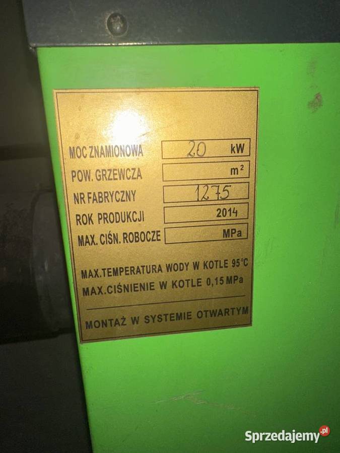 Piec na węgiel BEFAKO 20 kw Kotły i Piece CO małopolskie Rzyki