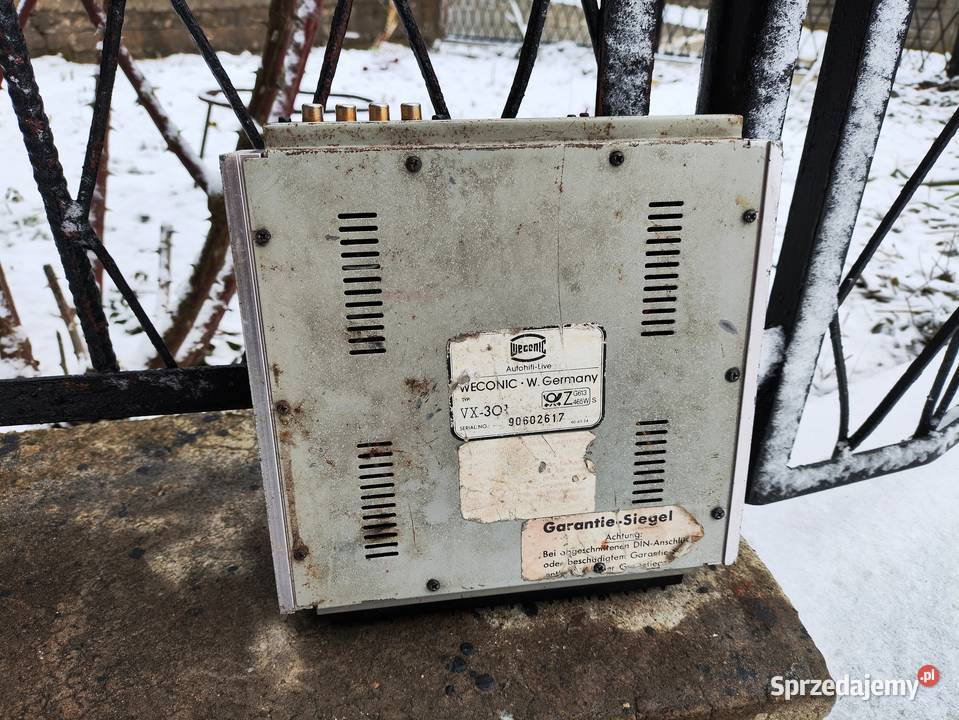 Wzmacniacz samochodowy 4 kanałowy Weconic VX301 śląskie Niegowonice