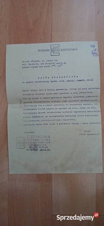 Telefon stacjonarny Kraków