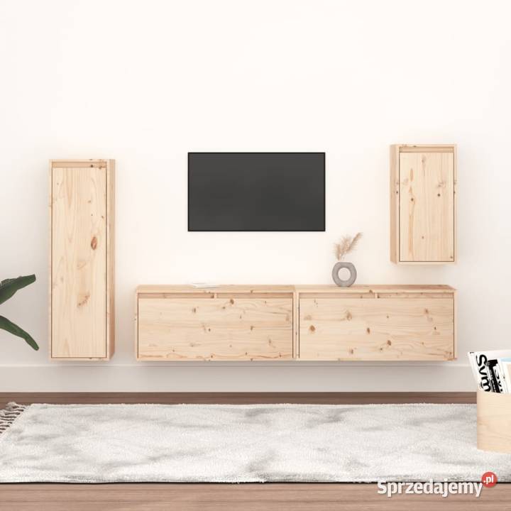 vidaXL Szafki pod TV 4 lite drewno Warszawa