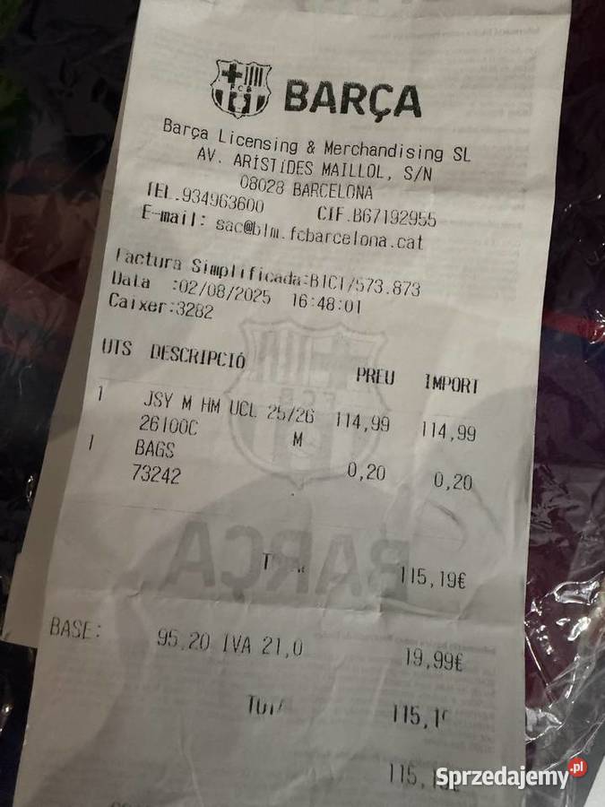 Koszulka Nike FC Barcelona 202526 prosto z pod pomorskie Kowale
