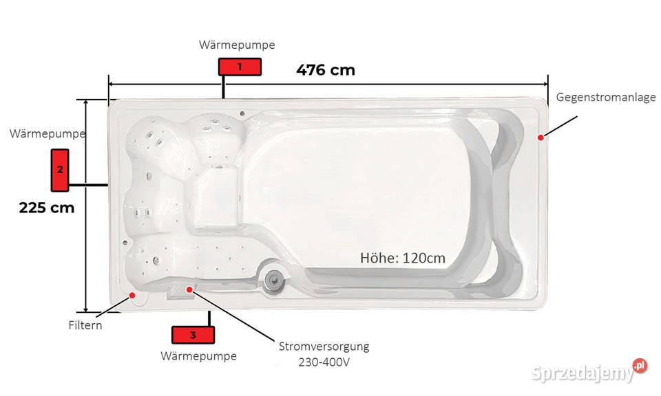 Basen wolnostojący Basen ogrodowy Basen domowy Wodzisław Śląski