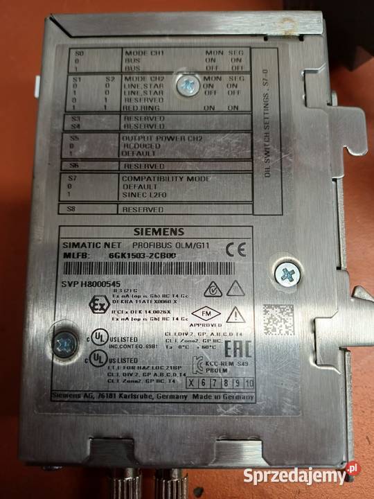 Moduł konwertera światłowodowego Siemens