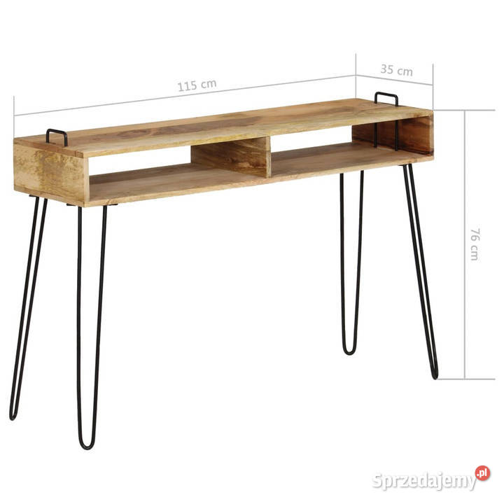 Stolik konsola z litego drewna mango 115 x 35 x mazowieckie Warszawa sprzedam