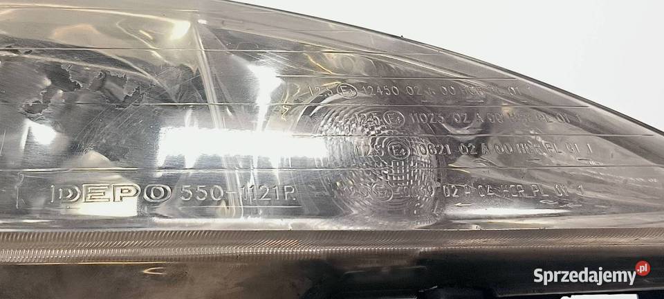 LAMPA PRAWA PRZÓD PEUGEOT 206 XR 085501120R kujawsko-pomorskie Lipno