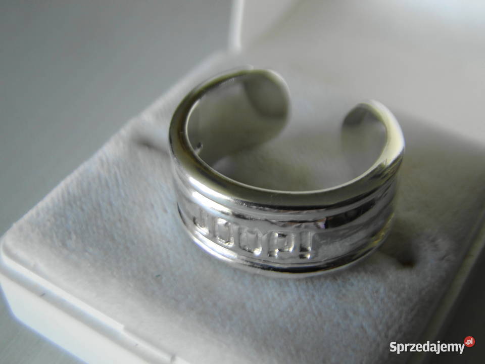 Masywna obrączka regulowana srebro 925 mazowieckie Warszawa