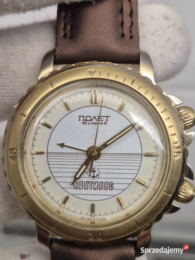 Radziecki mechaniczny zegarek Poljot Nautilus z Zegarki Chorzów
