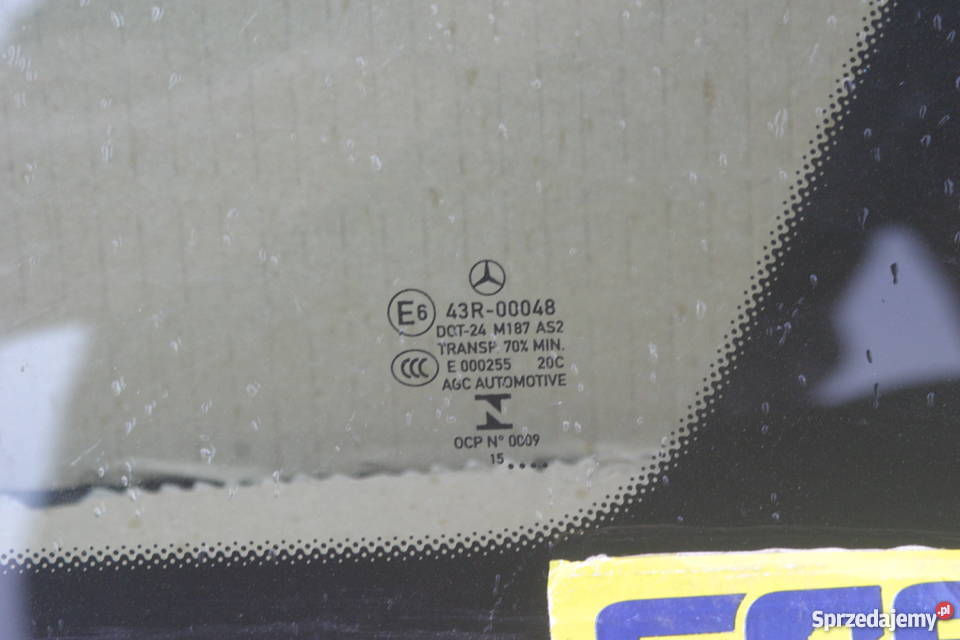MERCEDES W253 GLC PRAWA SZYBA KAROSERYJNA TYLNA osobowe lubuskie Bieleń sprzedam