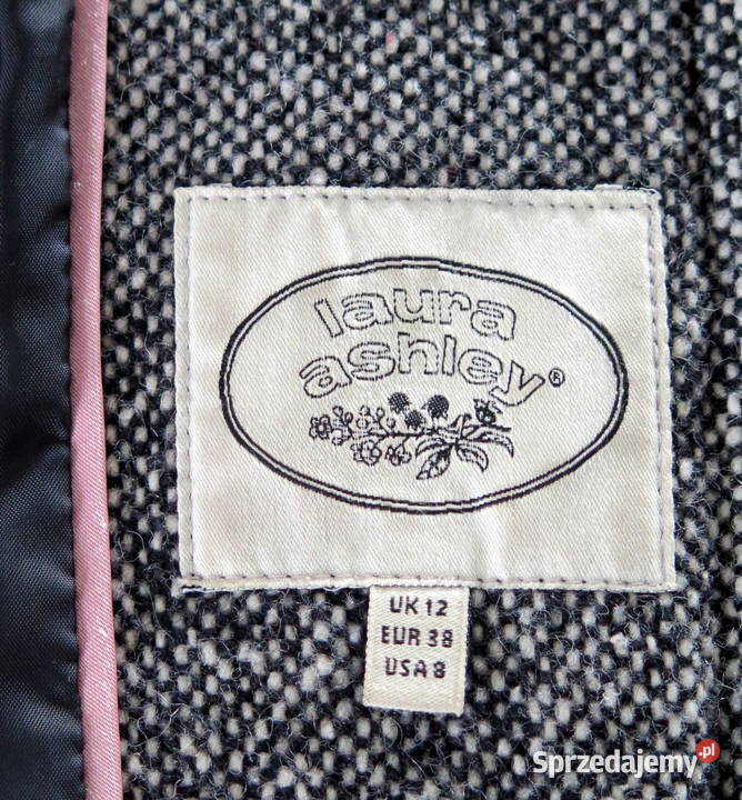Piękny klasyczny płaszczyk Laura Ashley r M 38 Komorniki