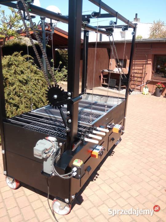 Gastronomiczny grill cateringowy węglowy gazowy Damasławek