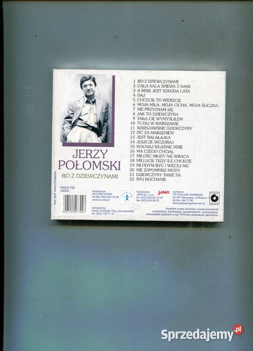 jerzy Połomski Bo z dziewczynami Płyta CD Płyty i kasety zachodniopomorskie