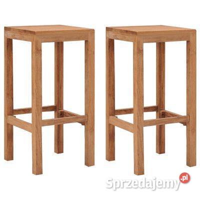 vidaXL Stołki barowe 2 sztuki lite drewno Warszawa sprzedam
