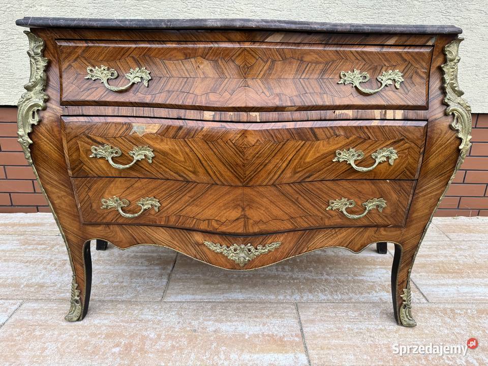 Komoda francuska Ludwik z marmurem gięta Antyki Garwolin sprzedam
