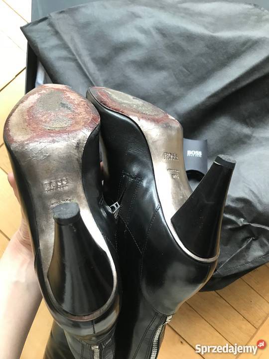 BOSS HUGO BOSS kozaki kozaczki buty na obcasie Kozaki mazowieckie Warszawa