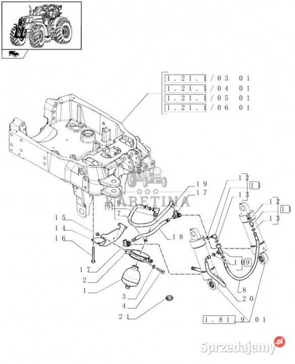 Holland T6010 Złączka hydrauliczna 87731105 wielkopolskie