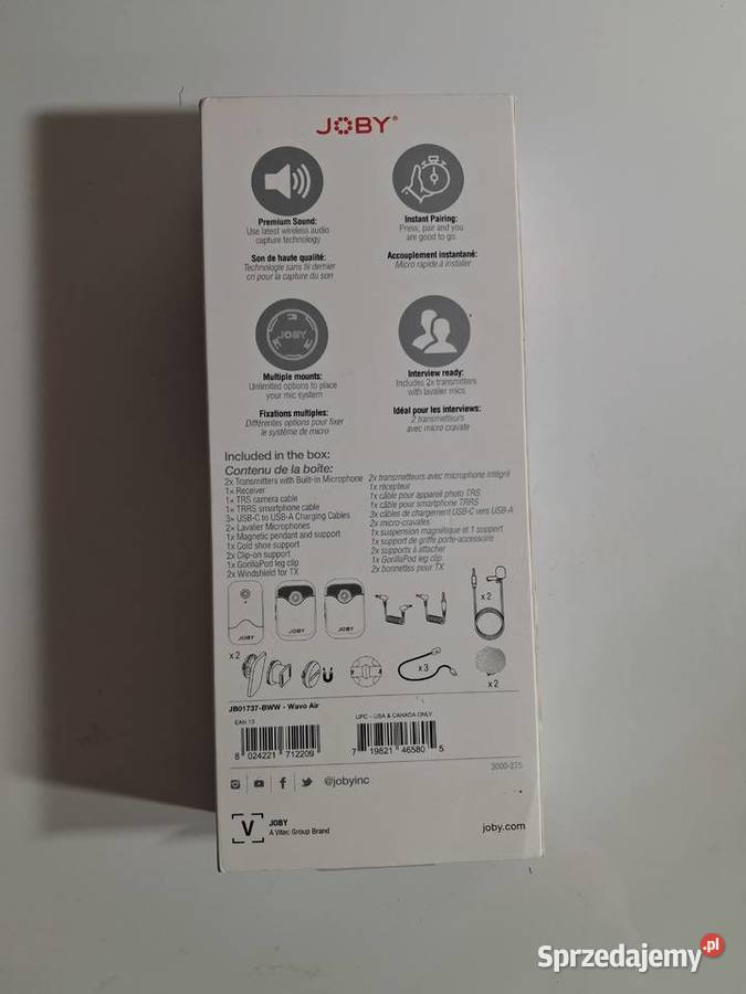 Bezprzewodowy mikrofon Joby Wabi Air śląskie Częstochowa