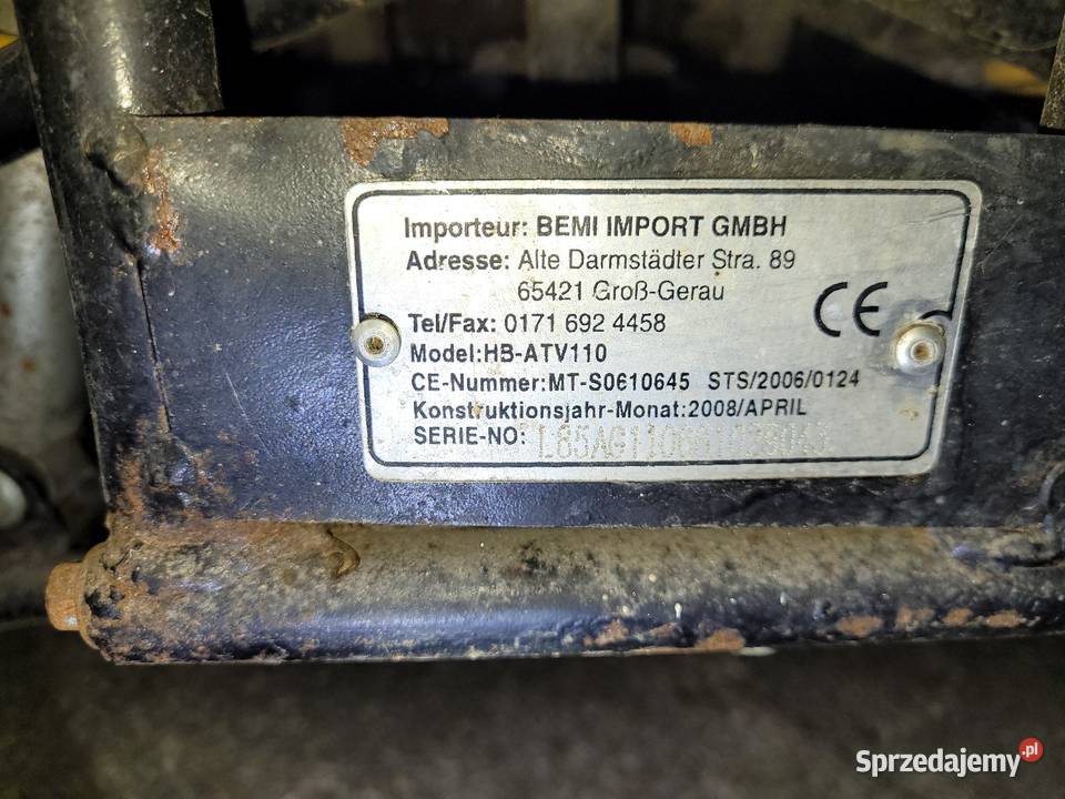 Quad ATV 110 na części 110cm3 wielkopolskie Kalisz sprzedam