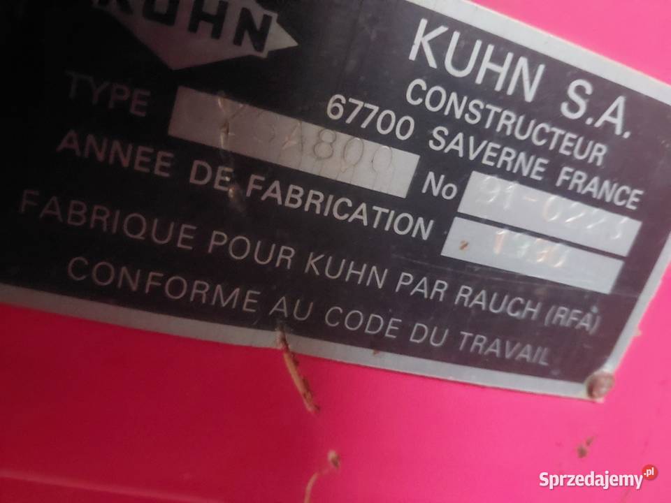 Rozsiewacz nawozu kuhn rauch łódzkie Piotrków Trybunalski