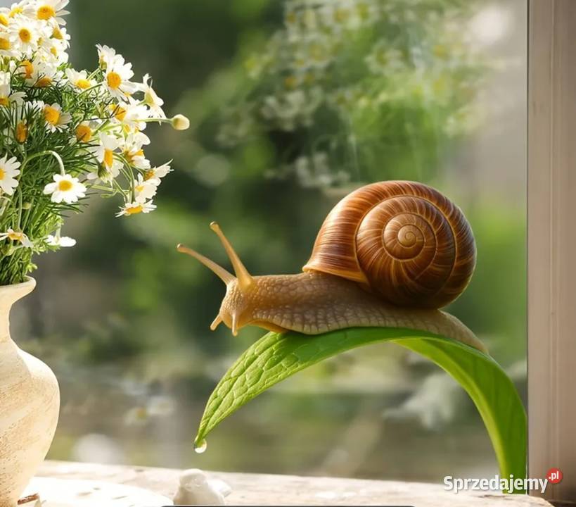 Naklejki na szybę ślimaki 4 Ząbki sprzedam