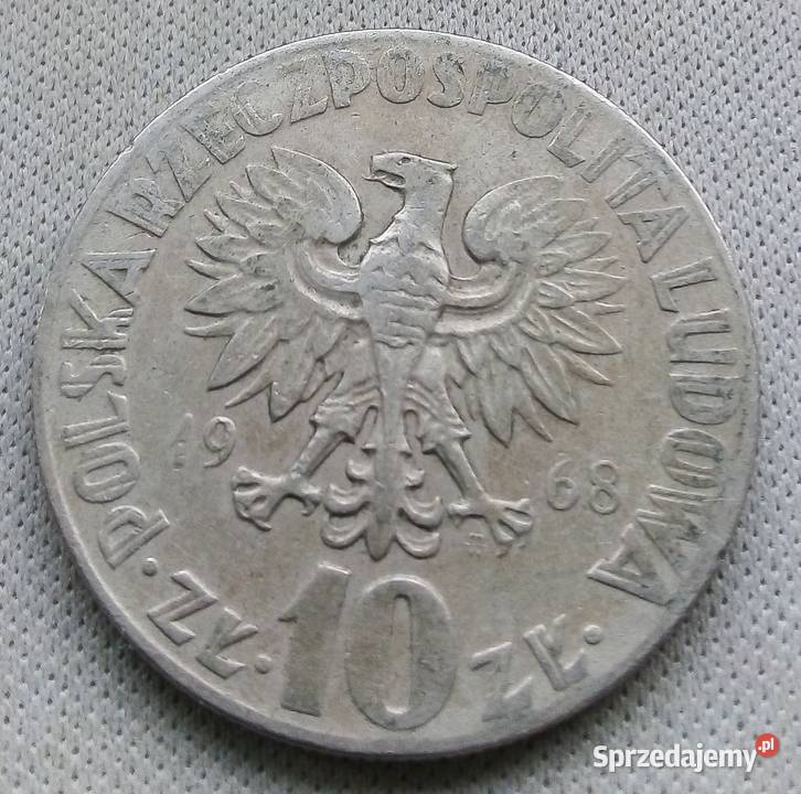 POLSKA10 1968 rCuNi MIKOŁAJ KOPERNIK Numizmatyka Legionowo